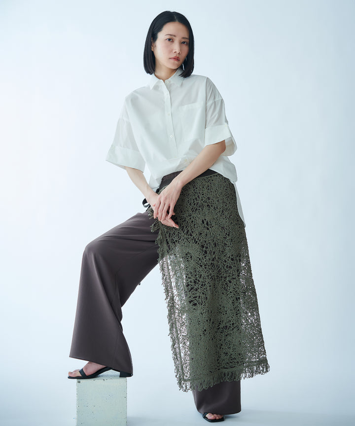 2WAYストレッチワイドストレートパンツ