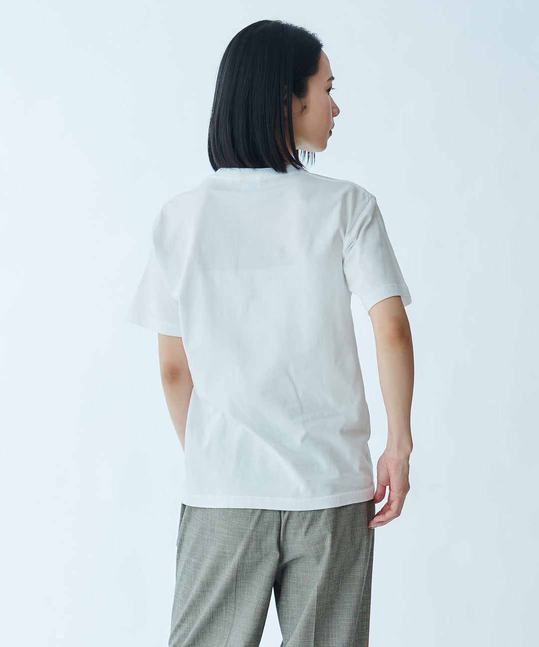 メッセージプリントコットンTシャツ