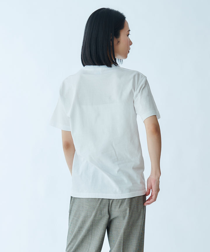 メッセージプリントコットンTシャツ