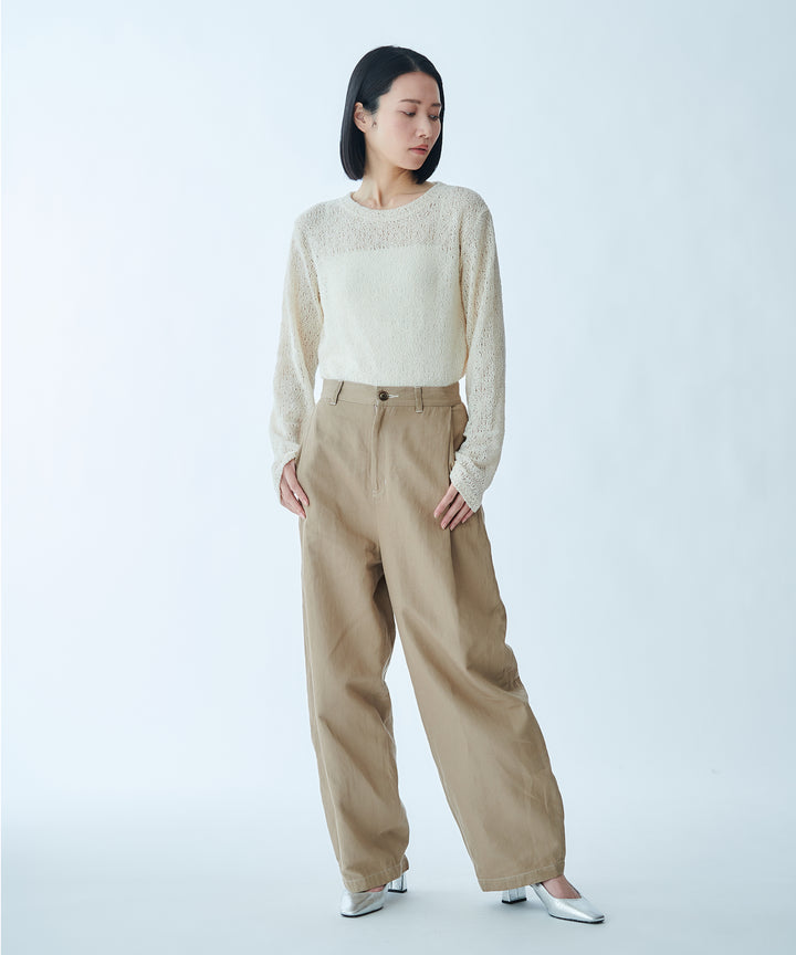 カーブシルエットデニムパンツ
