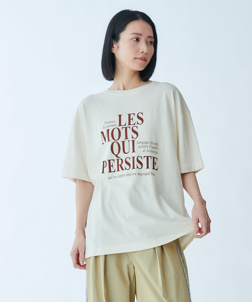 メッセージロゴプリントTシャツ – FACE SANS FARD