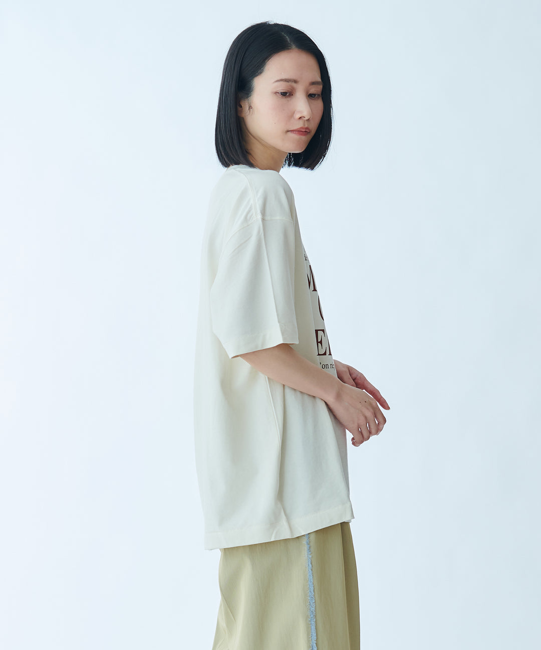 メッセージロゴプリントTシャツ