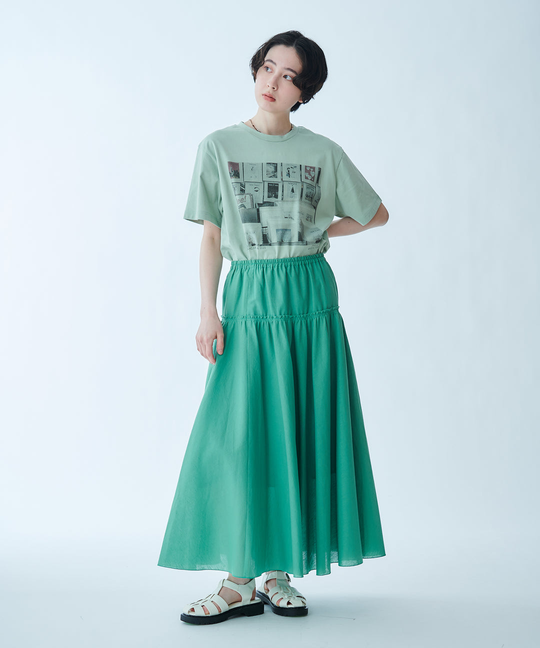フォトプリントコットンTシャツ