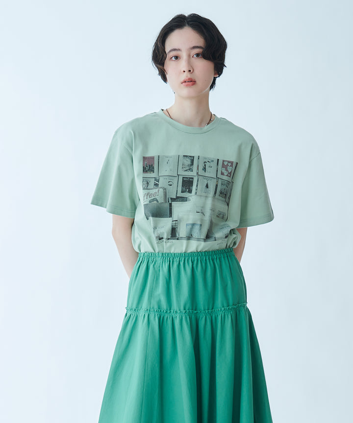 フォトプリントコットンTシャツ