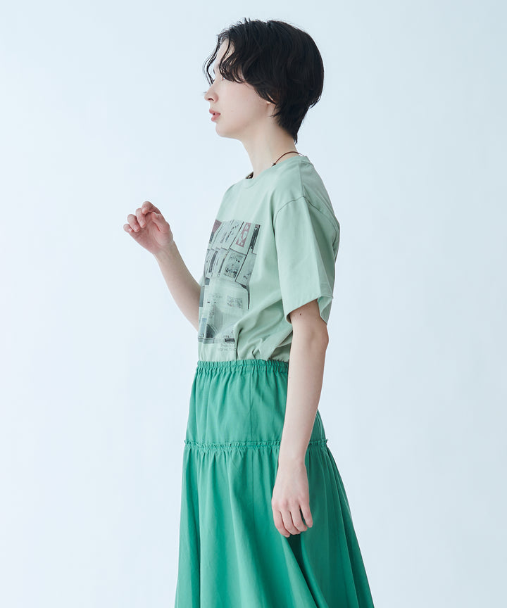 フォトプリントコットンTシャツ