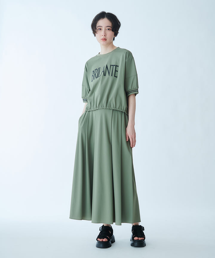Color Scheme Pintuck Skirt