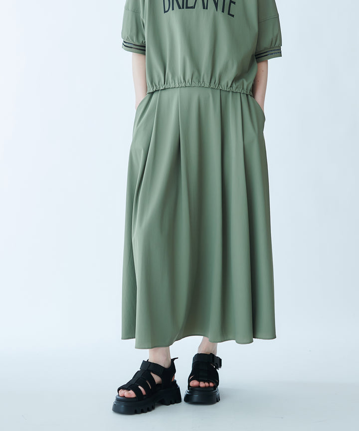 Color Scheme Pintuck Skirt