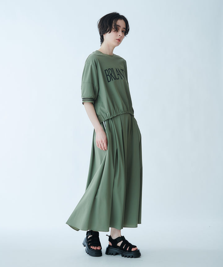 Color Scheme Pintuck Skirt