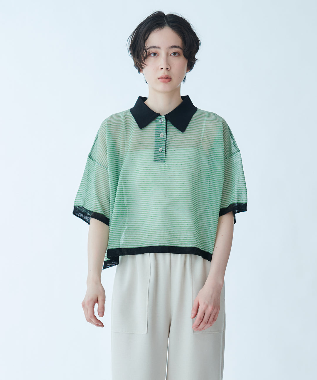 モデル H：165cm / 38 /グリーン系