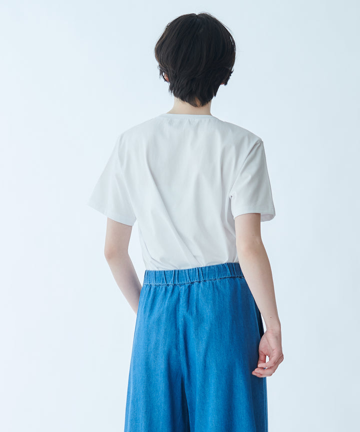 Mercerized Cotton Jersey Logo T-shirt