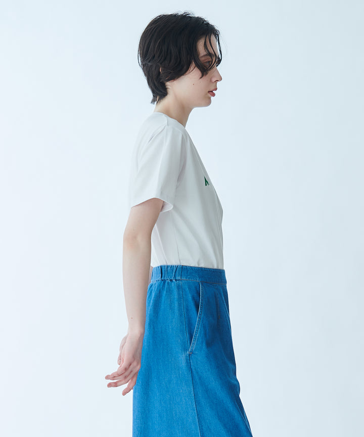 Mercerized Cotton Jersey Logo T-shirt