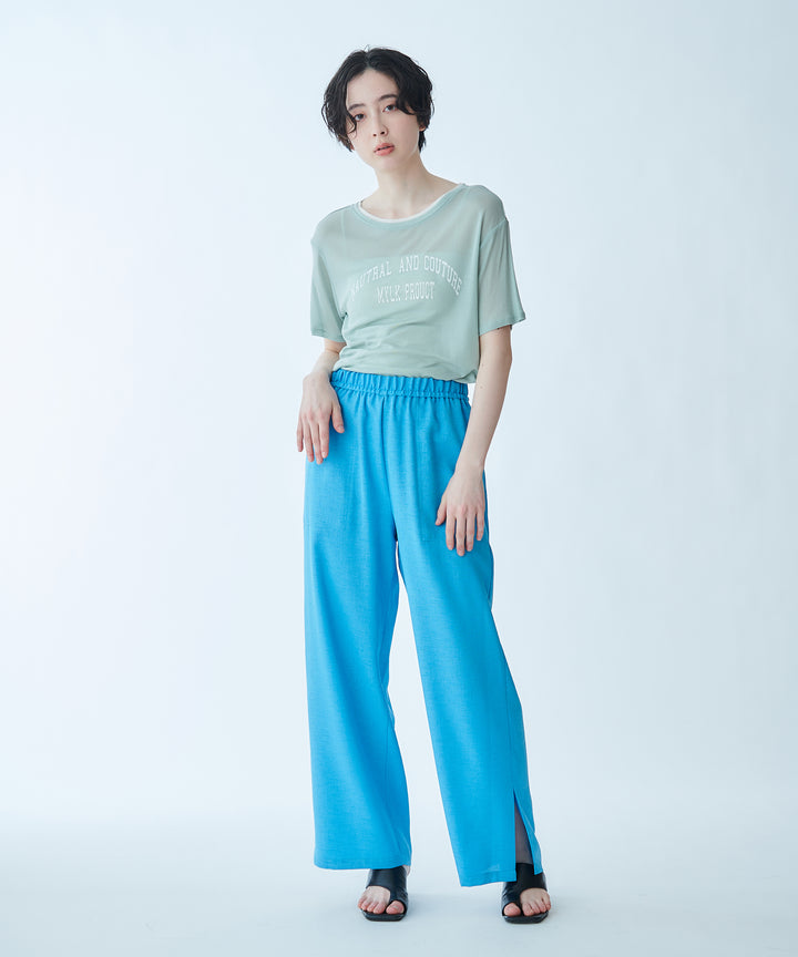 メッセージプリントシアーTシャツ