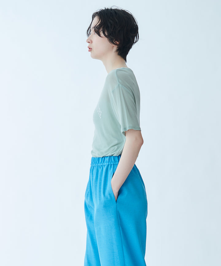 メッセージプリントシアーTシャツ