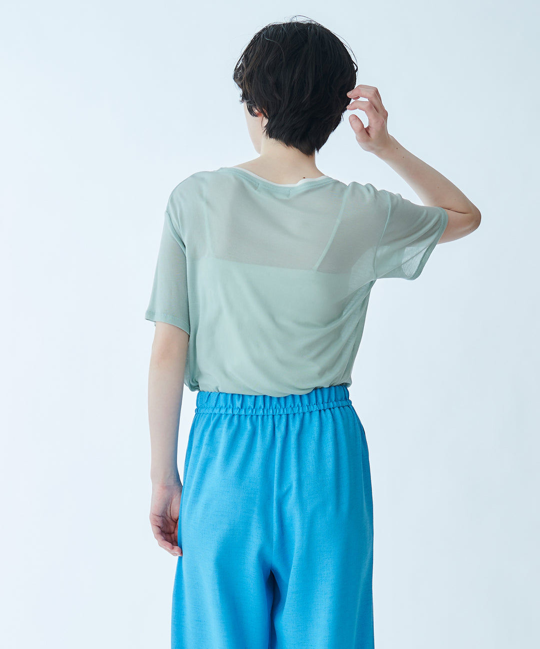 メッセージプリントシアーTシャツ