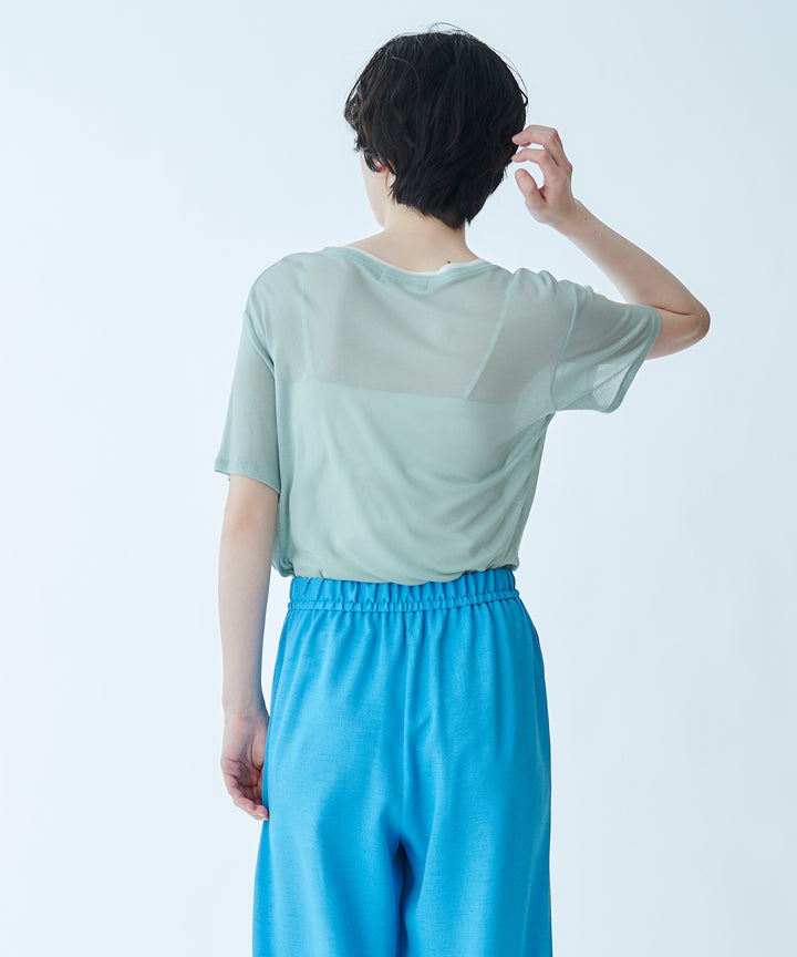 メッセージプリントシアーTシャツ