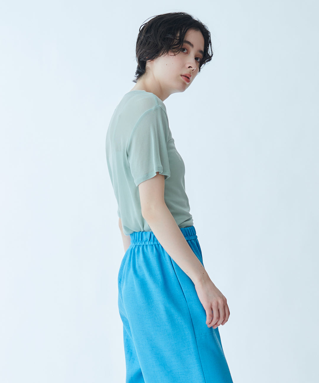 メッセージプリントシアーTシャツ