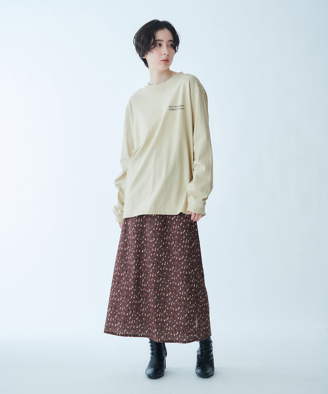 ロゴプリントロングスリーブTシャツ