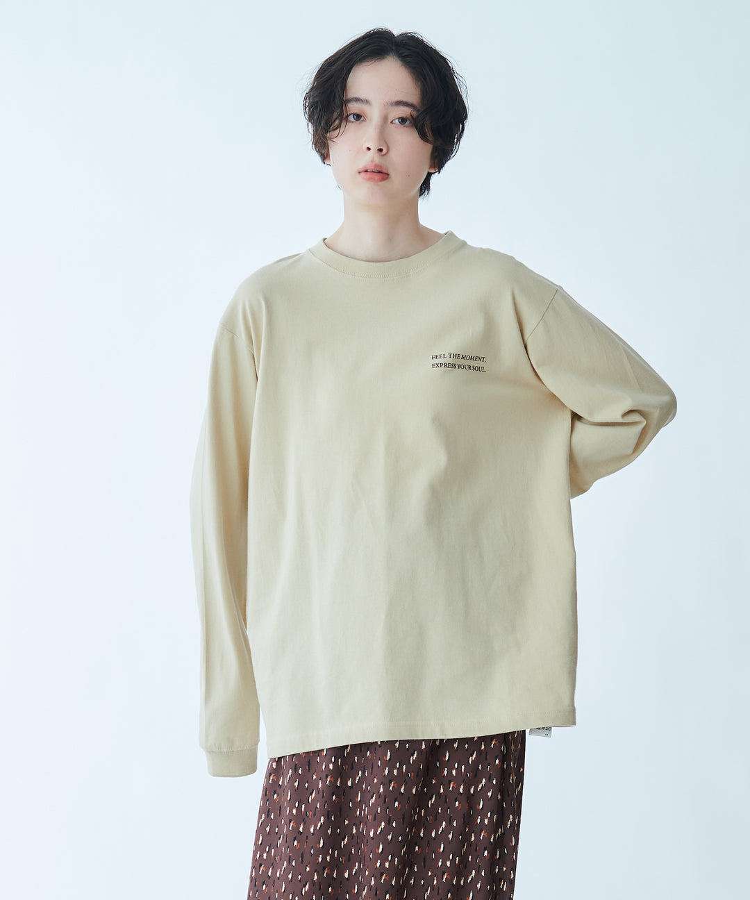 ロゴプリントロングスリーブTシャツ