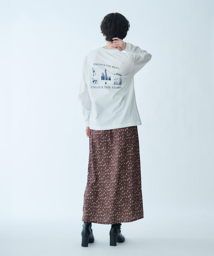 ロゴプリントロングスリーブTシャツ