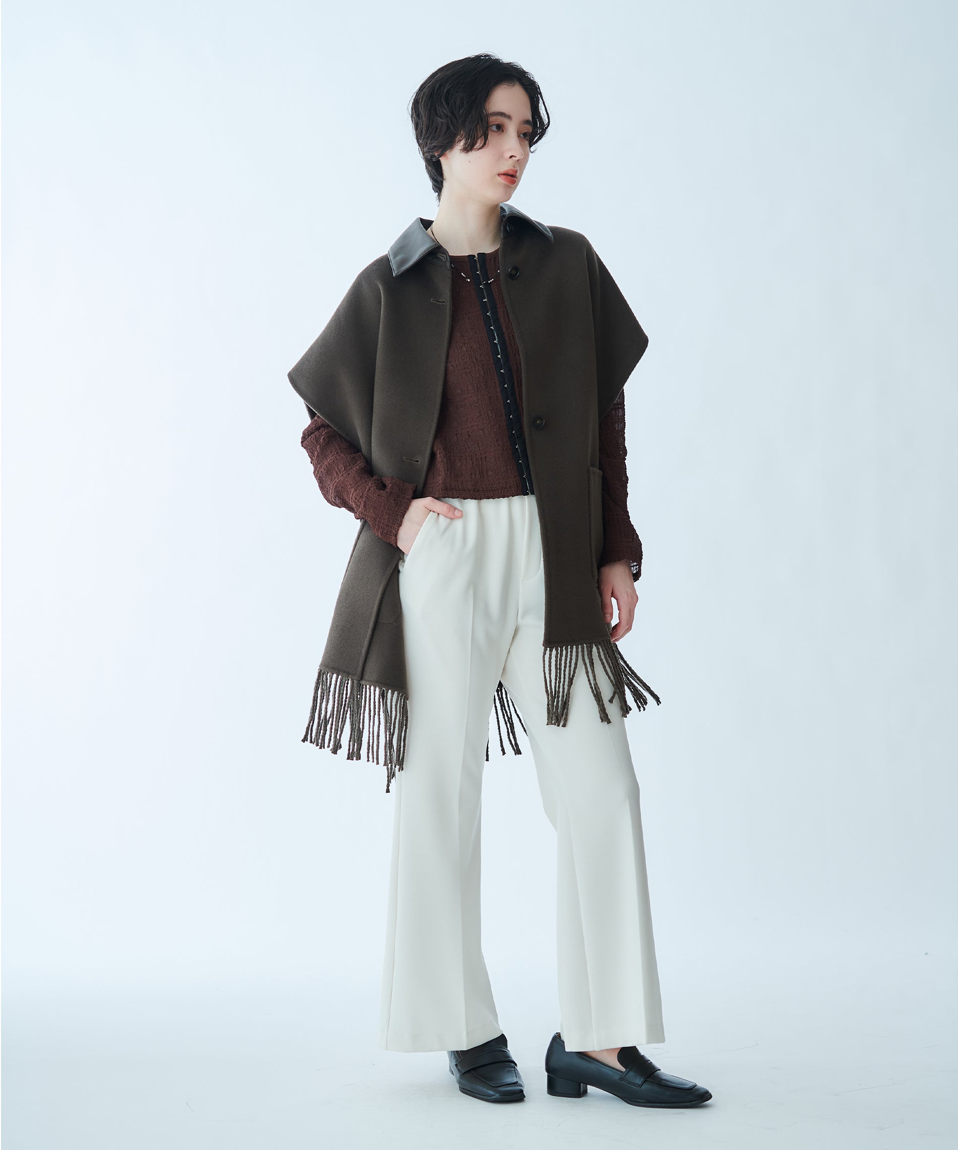 センタープレスフレアパンツ – FACE SANS FARD