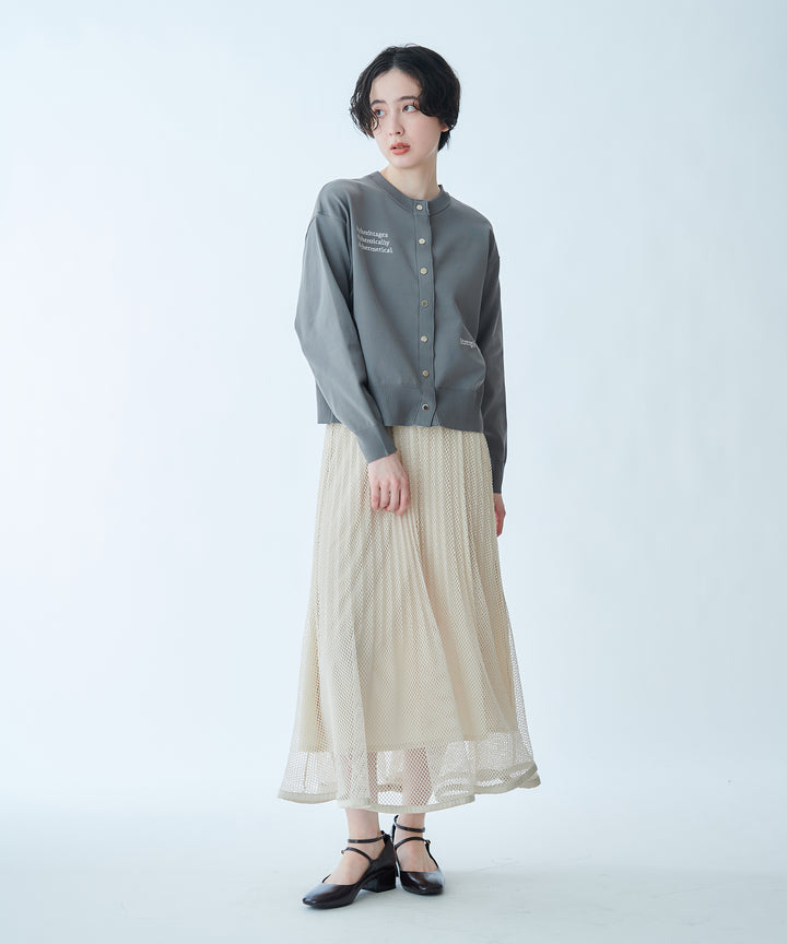メッシュプリーツスカート