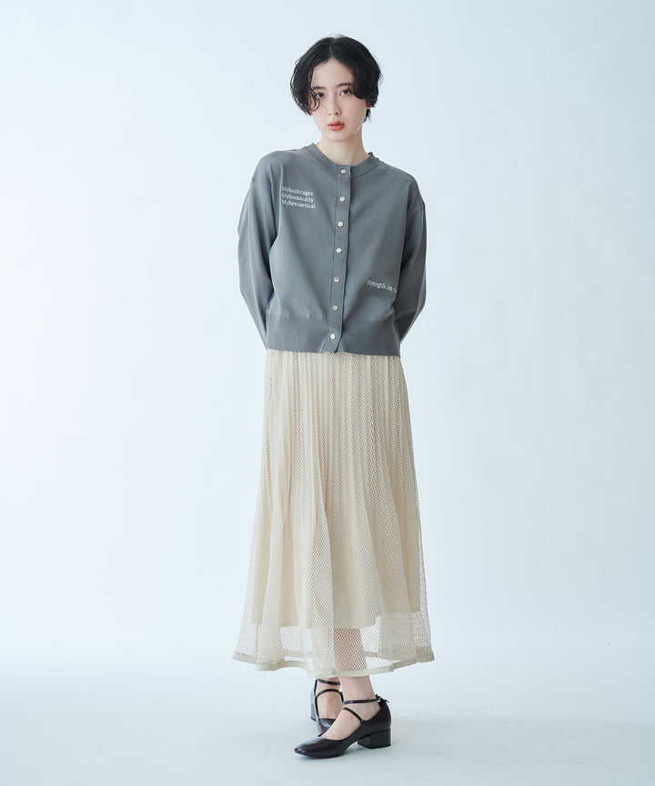 メッシュプリーツスカート