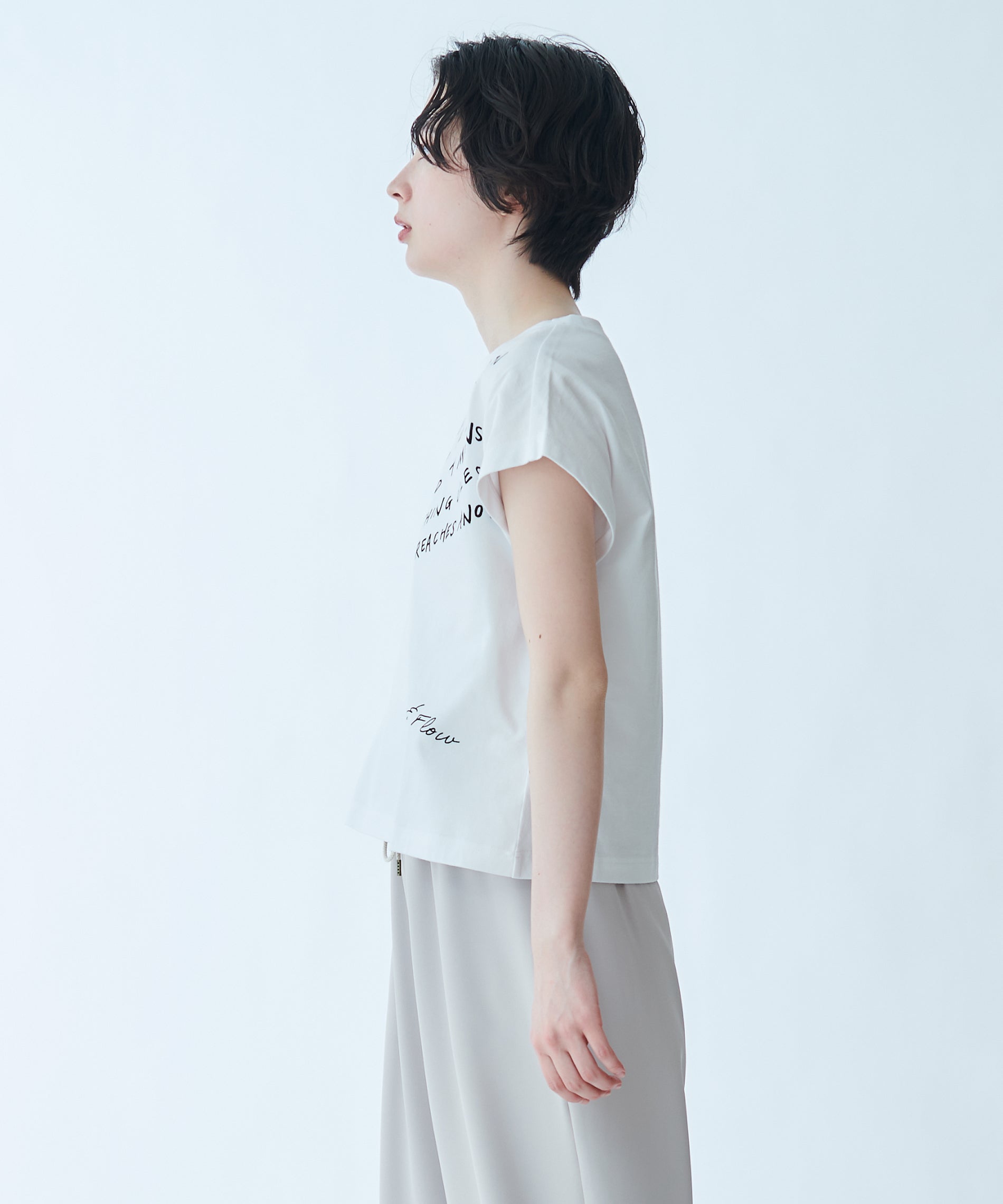 ハート刺繍メッセージロゴTシャツ – FACE SANS FARD
