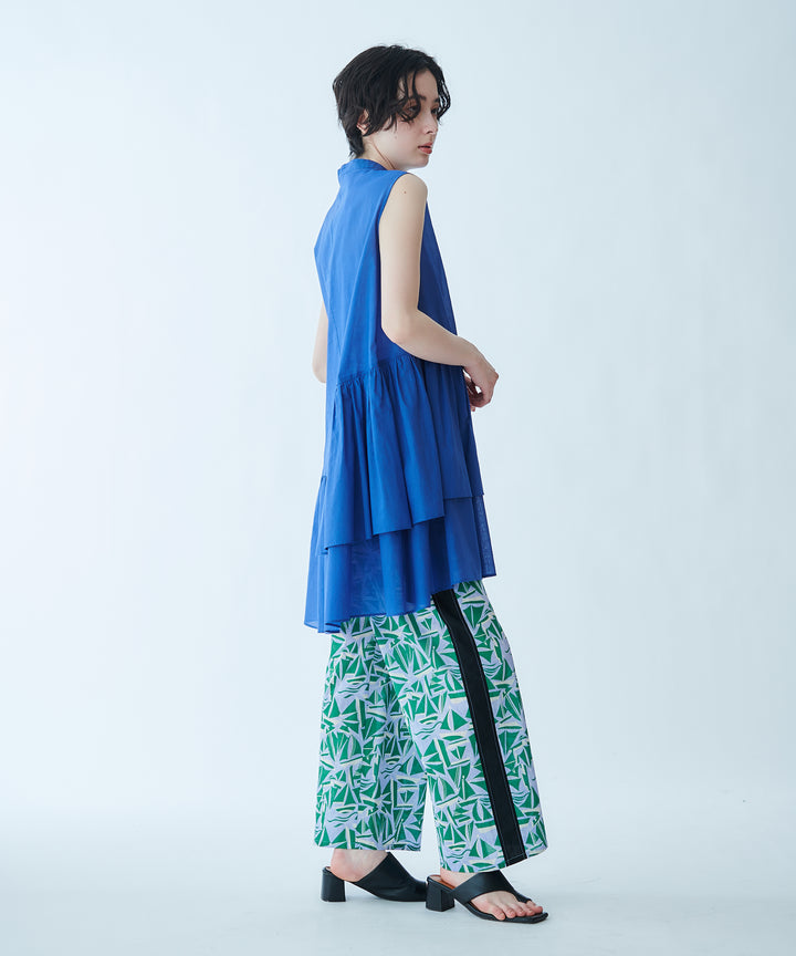 アシンメトリーティアードブラウス