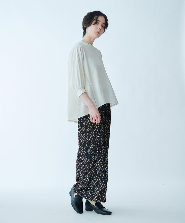 バックタックシアードッキングブラウス