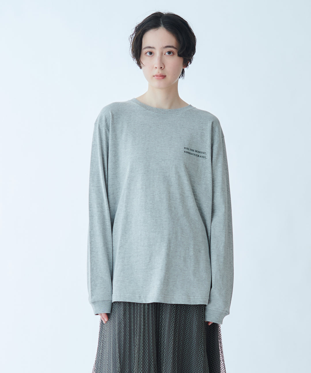 ロゴプリントロングスリーブTシャツ