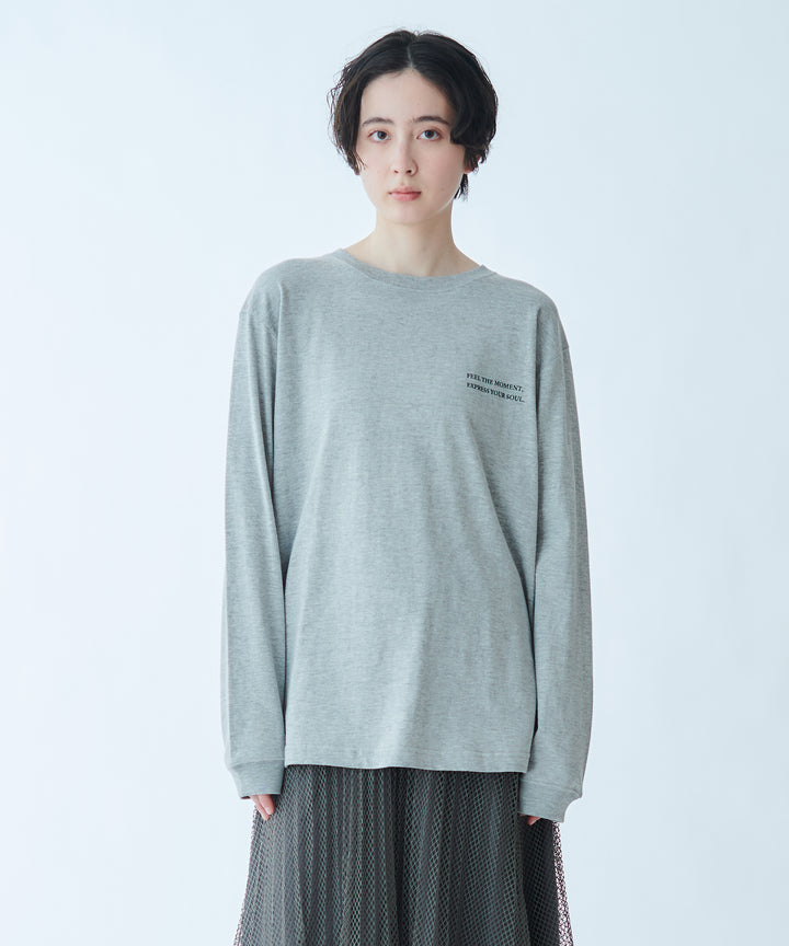 ロゴプリントロングスリーブTシャツ