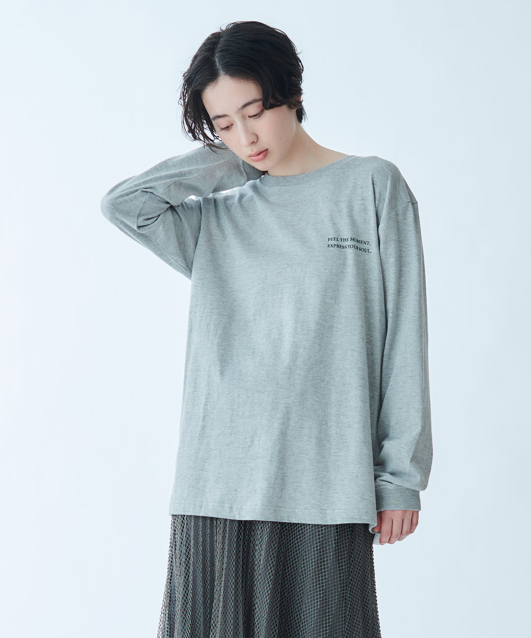ロゴプリントロングスリーブTシャツ