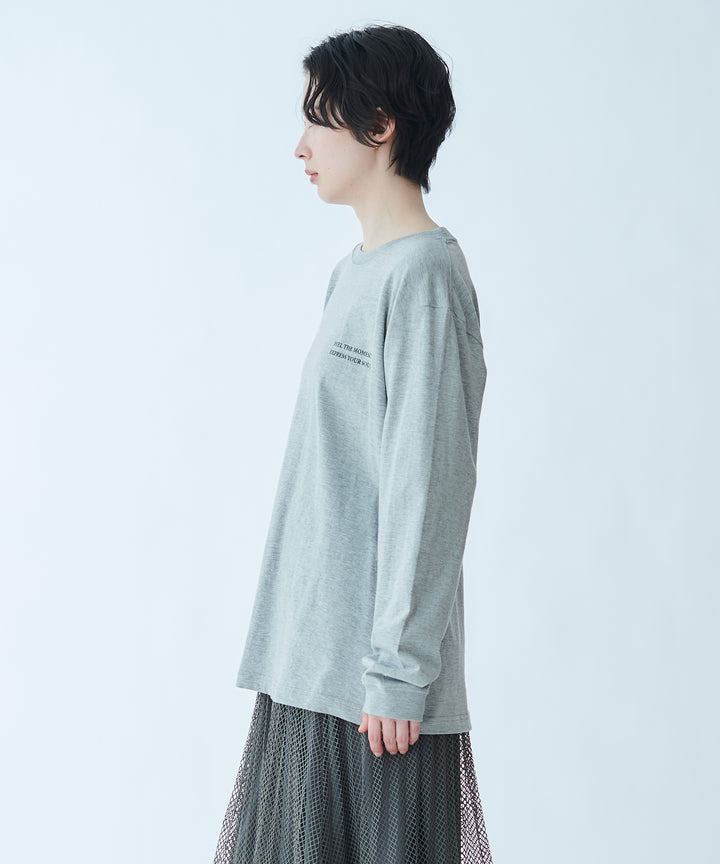 ロゴプリントロングスリーブTシャツ