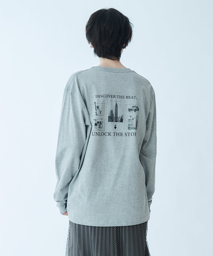 ロゴプリントロングスリーブTシャツ