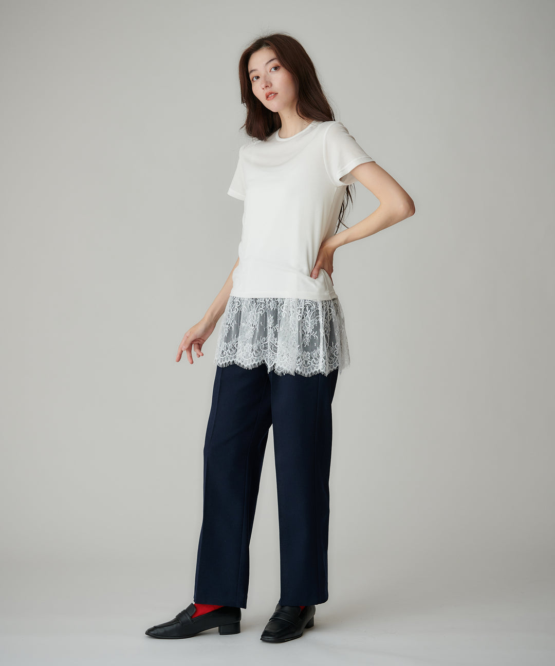 シアーフライスハーフスリーブTシャツ