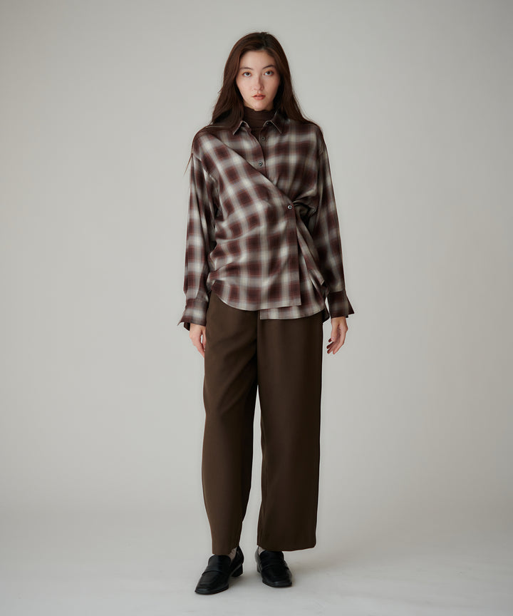 3WAYオンブレチェックシャツ