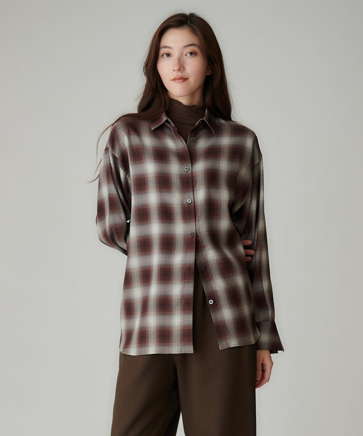 3WAYオンブレチェックシャツ