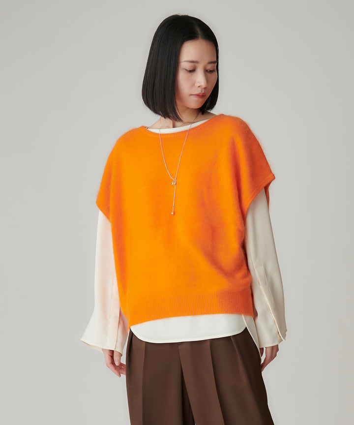 ウールカシミヤニットベスト