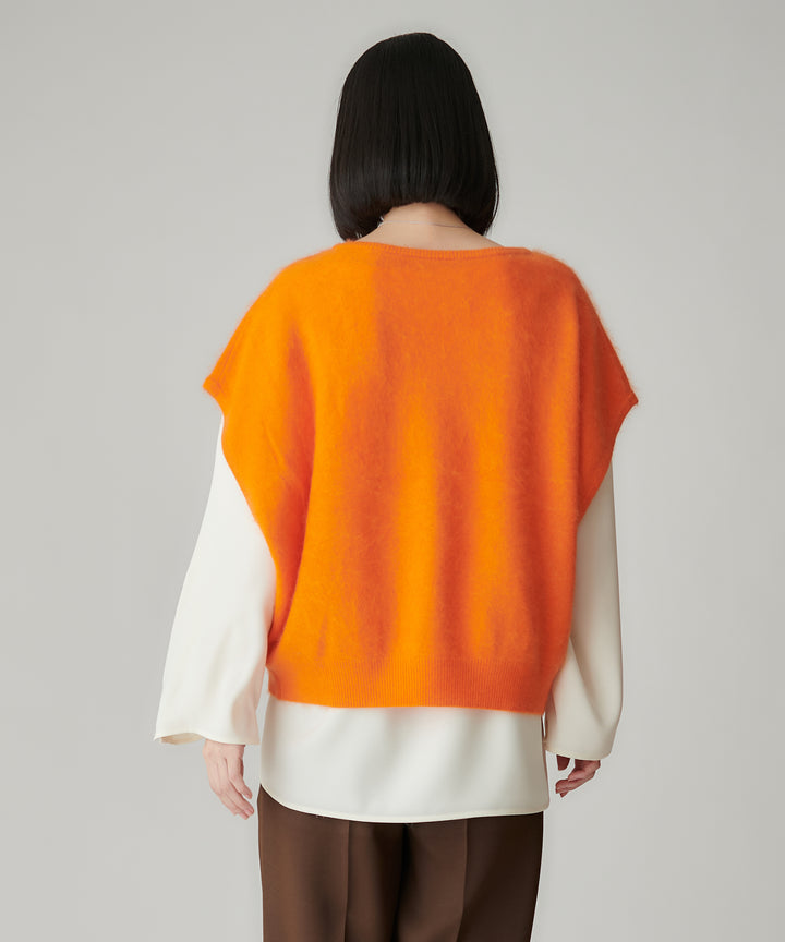 ウールカシミヤニットベスト