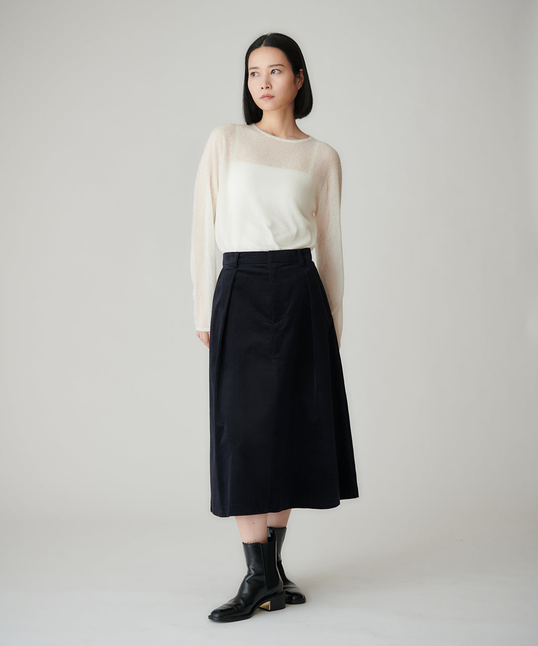 ウールカシミヤシアーニット
