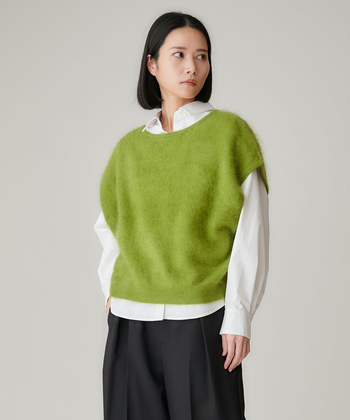 ウールカシミヤニットベスト