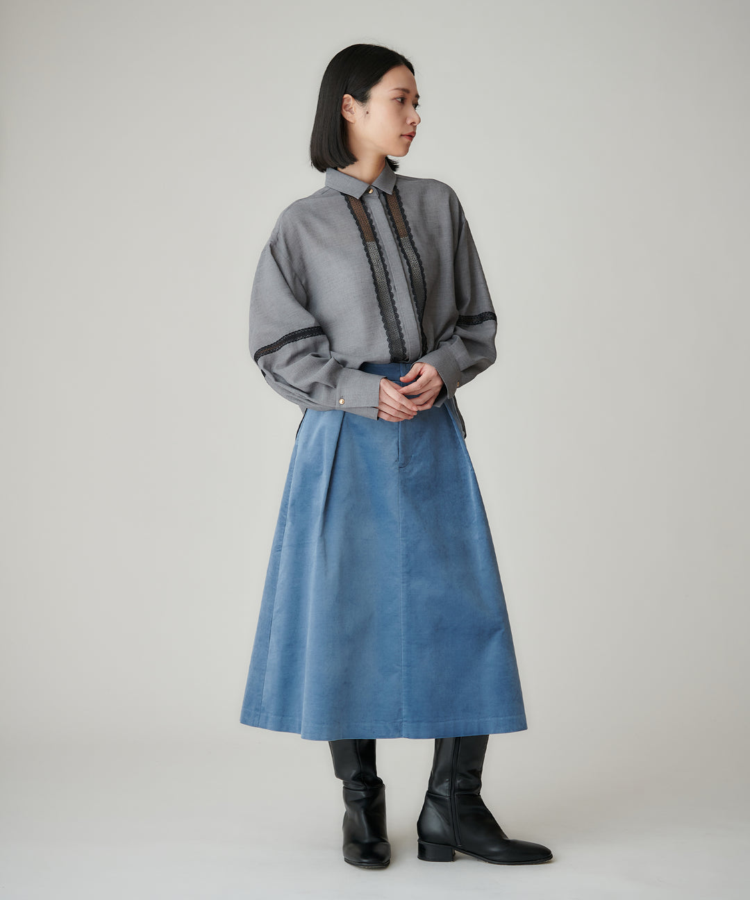 ストレッチチノタックスカート