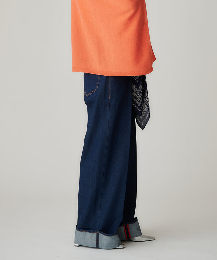 ロールアップデニムパンツ