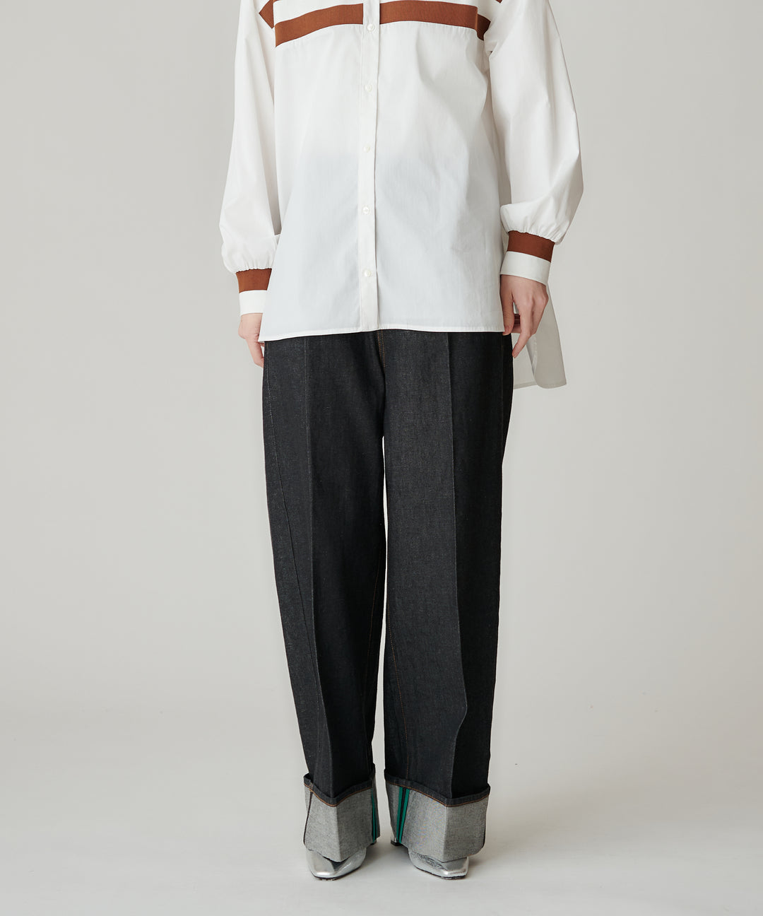 ロールアップデニムパンツ
