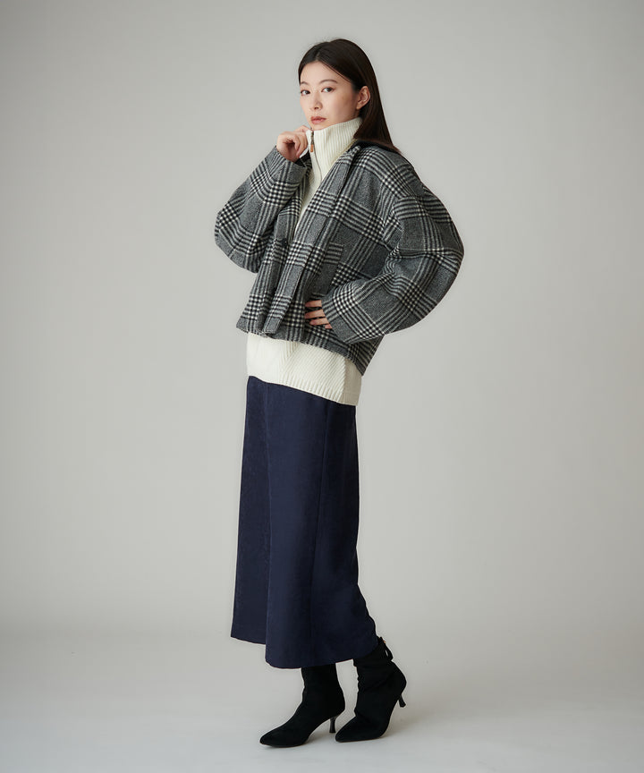 2WAYハーフジップニットベスト