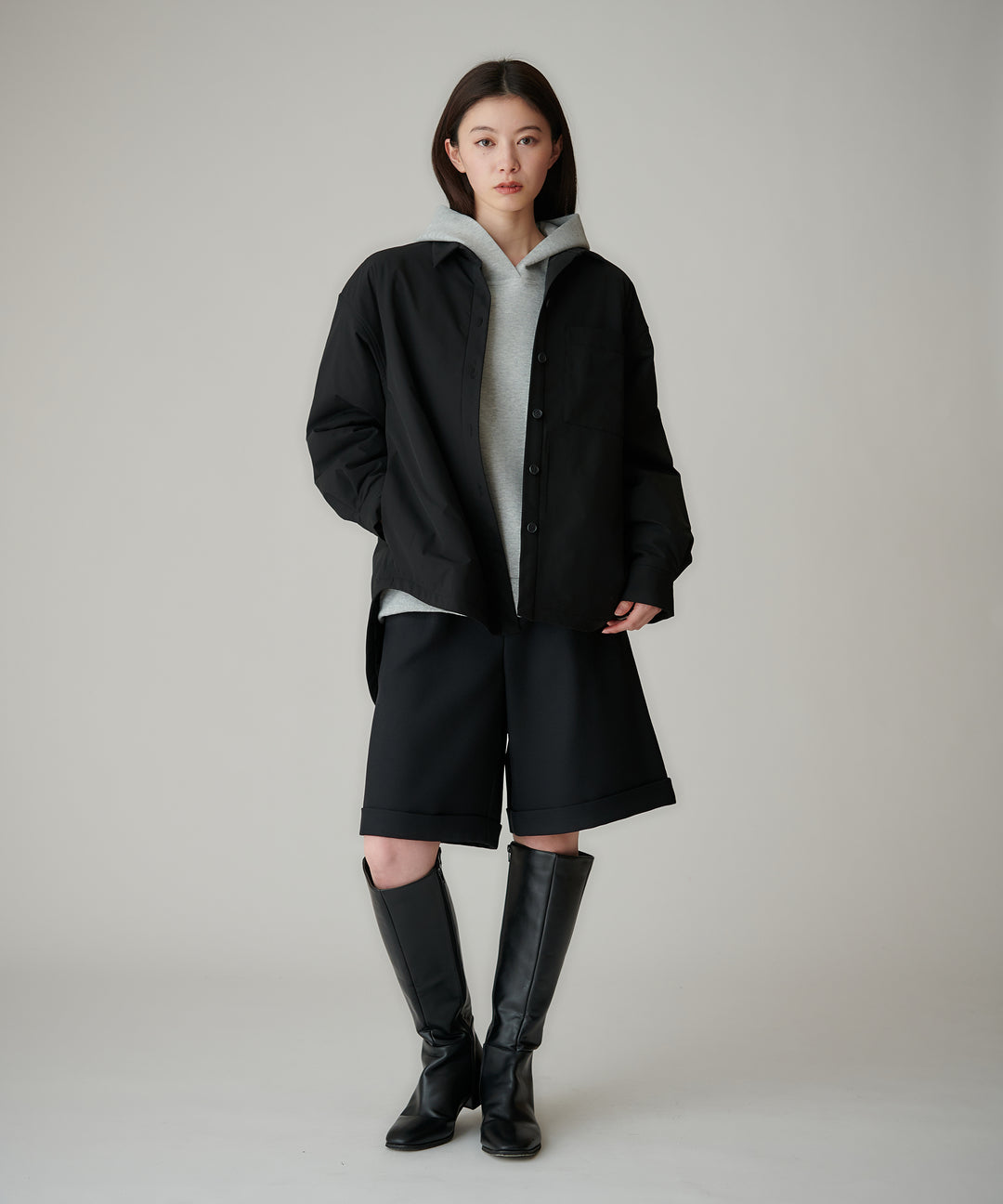 キルティングシャツジャケット