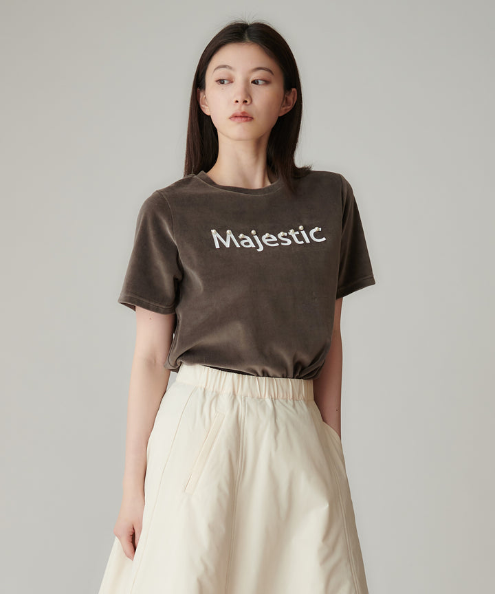 パールロゴベロアTシャツ