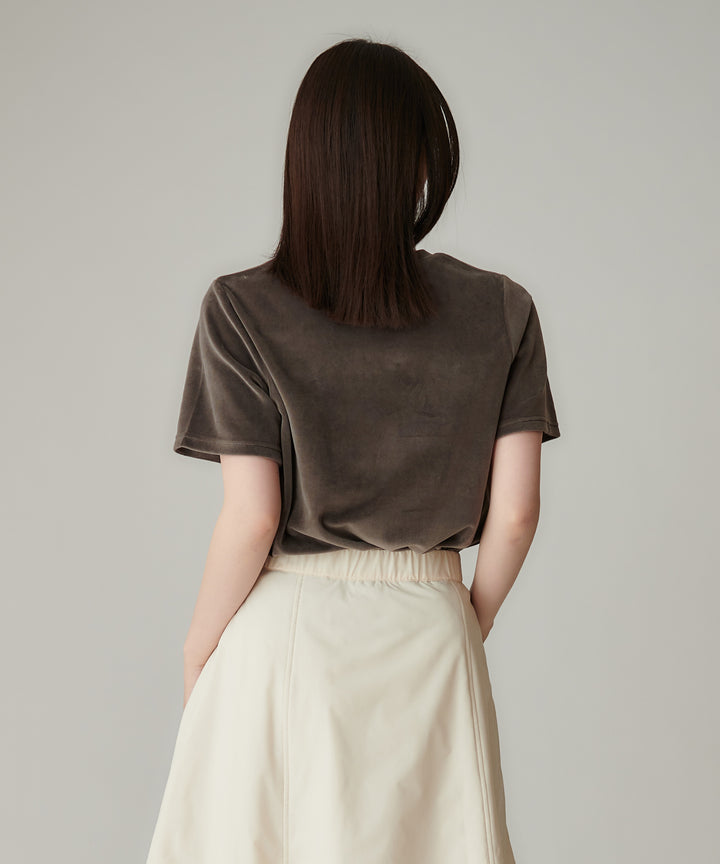 パールロゴベロアTシャツ