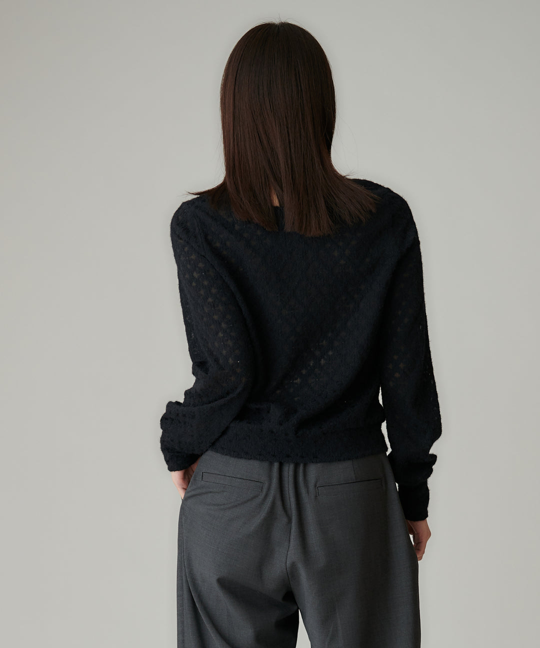 2WAYレースニットカーディガン