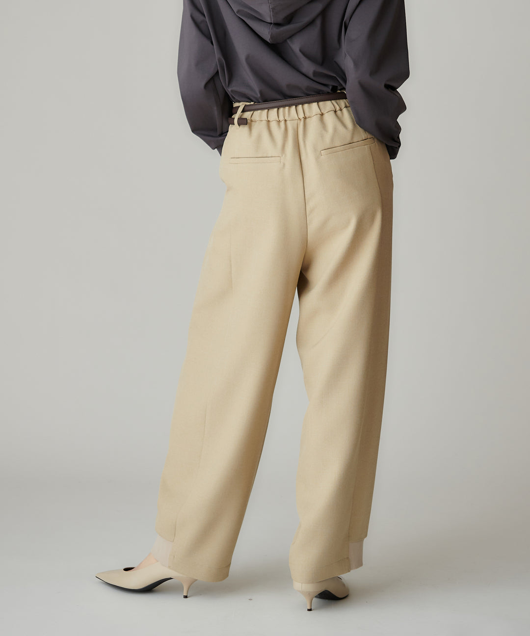 シャークツイードバレルパンツ